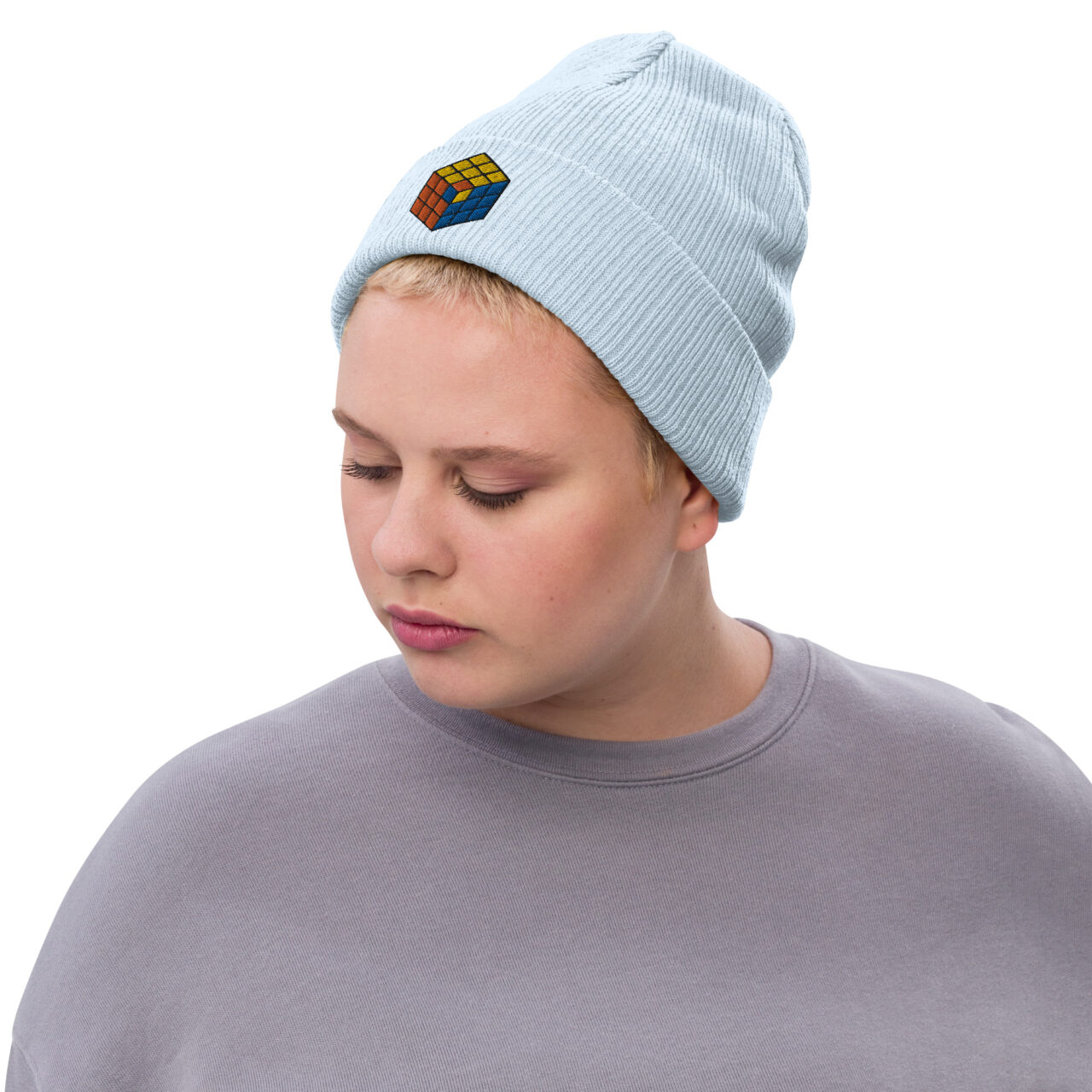 Frustration Cube ribbed knit beanie - Image 4