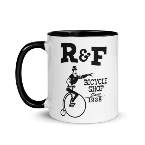 R&F Bicycle Shop coffee mug